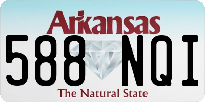 AR license plate 588NQI