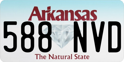 AR license plate 588NVD