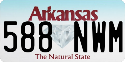AR license plate 588NWM