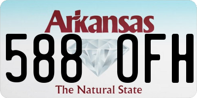 AR license plate 588OFH