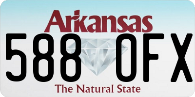 AR license plate 588OFX