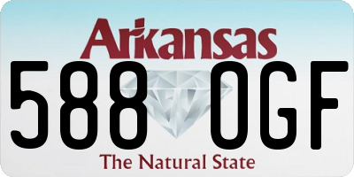 AR license plate 588OGF