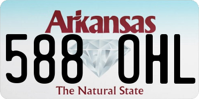 AR license plate 588OHL