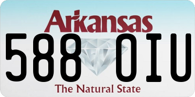 AR license plate 588OIU