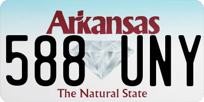 AR license plate 588UNY