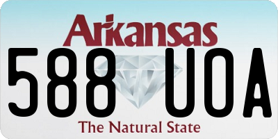 AR license plate 588UOA