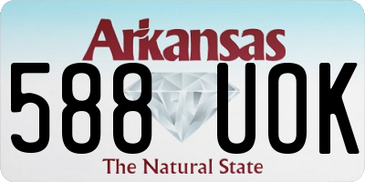 AR license plate 588UOK