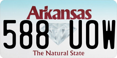 AR license plate 588UOW