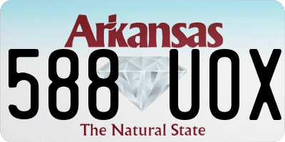 AR license plate 588UOX