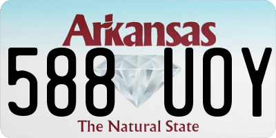 AR license plate 588UOY