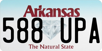 AR license plate 588UPA