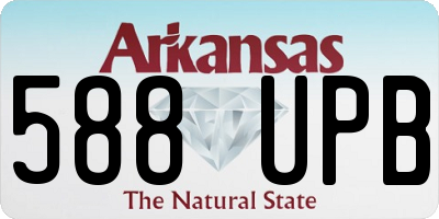 AR license plate 588UPB