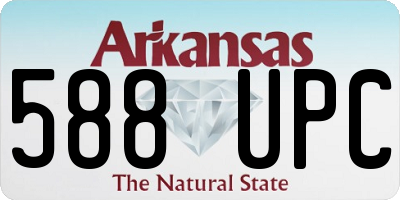 AR license plate 588UPC