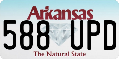 AR license plate 588UPD