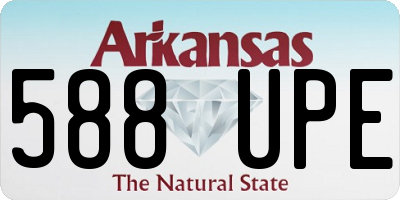 AR license plate 588UPE