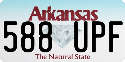 AR license plate 588UPF