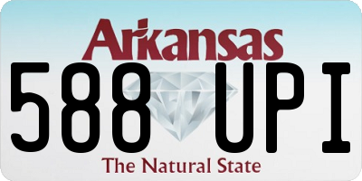 AR license plate 588UPI