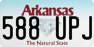 AR license plate 588UPJ