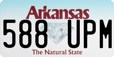 AR license plate 588UPM