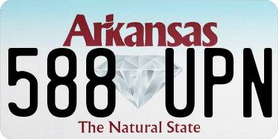 AR license plate 588UPN