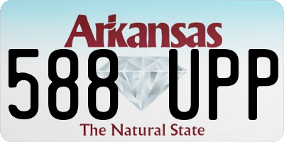 AR license plate 588UPP
