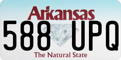 AR license plate 588UPQ
