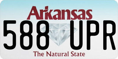 AR license plate 588UPR