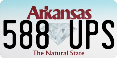 AR license plate 588UPS