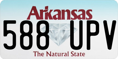 AR license plate 588UPV