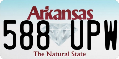 AR license plate 588UPW