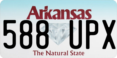 AR license plate 588UPX