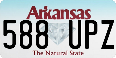 AR license plate 588UPZ