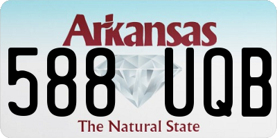 AR license plate 588UQB