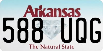 AR license plate 588UQG
