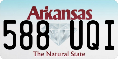 AR license plate 588UQI
