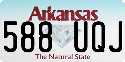 AR license plate 588UQJ