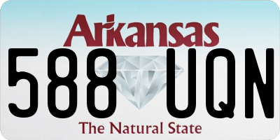 AR license plate 588UQN
