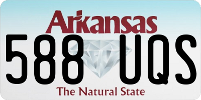 AR license plate 588UQS