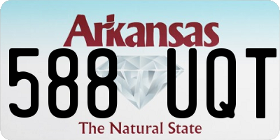 AR license plate 588UQT