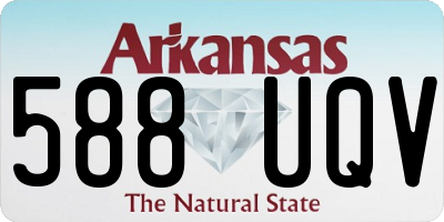 AR license plate 588UQV