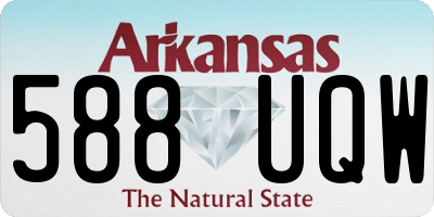 AR license plate 588UQW