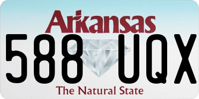 AR license plate 588UQX
