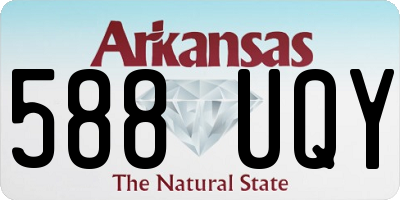 AR license plate 588UQY