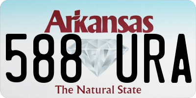AR license plate 588URA