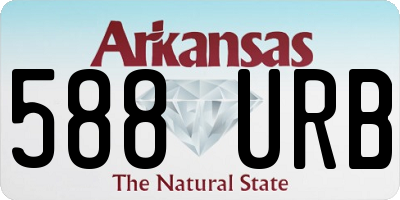 AR license plate 588URB