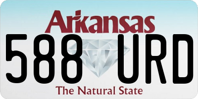 AR license plate 588URD