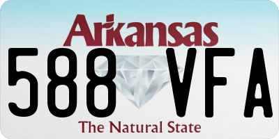 AR license plate 588VFA