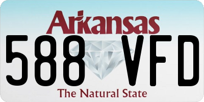 AR license plate 588VFD