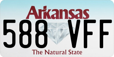 AR license plate 588VFF