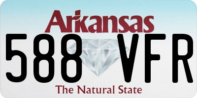 AR license plate 588VFR